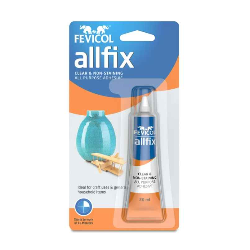 Fevicol Allfix Clear and Non-Staining All Purpose Adhesive (20 ml)