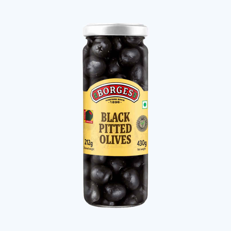 Borges Black Pitted Olives