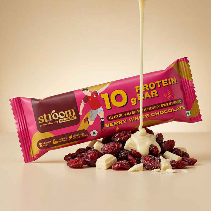 Stroom Berry White Chocolate 10G Protein Bar Stroom Berry White Chocolate 10G Protein Bar