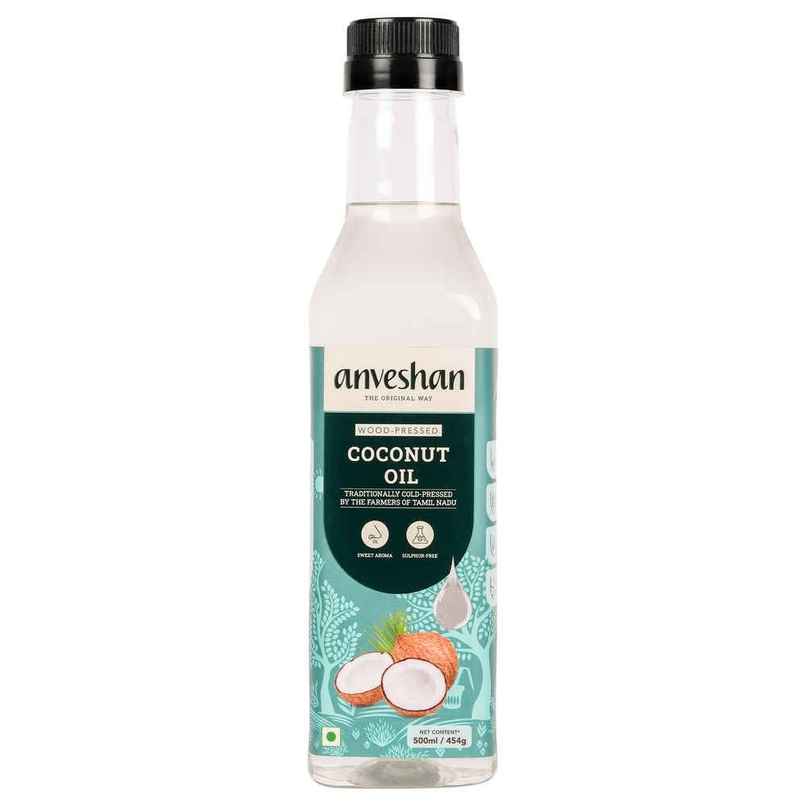 Anveshan Coconut Wood Cold Pressed Oil (Nariyal Oil) Anveshan Coconut Wood Cold Pressed Oil (Nariyal Oil)