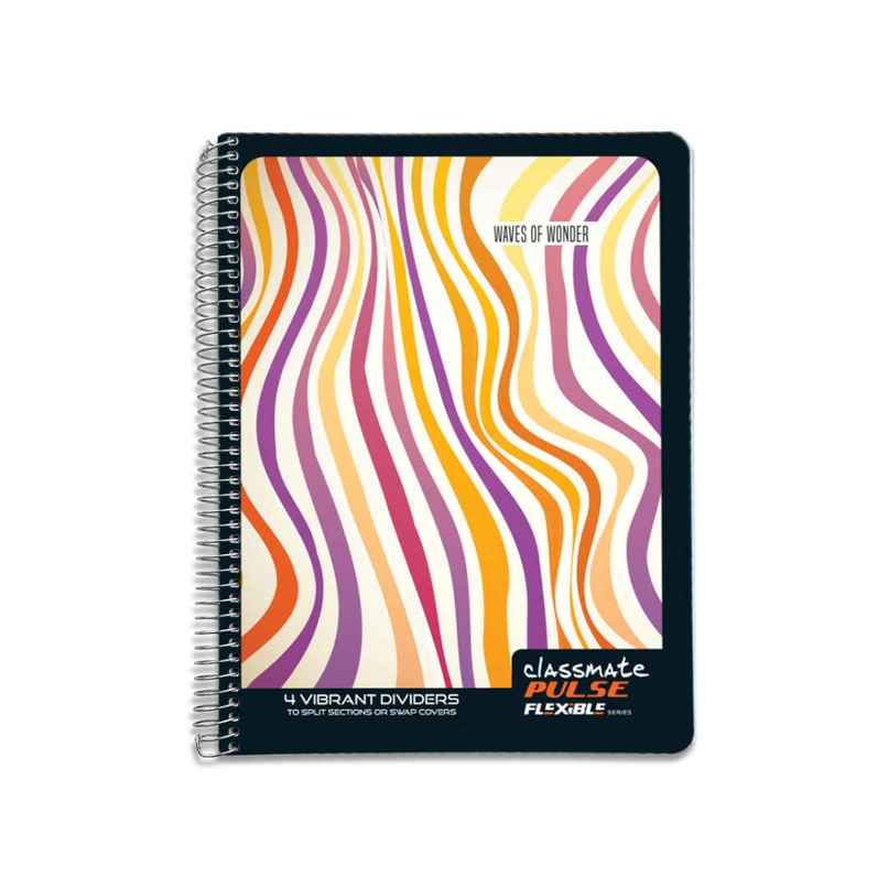 Classmate Pulse Flexible 6 Subject Ruled Spiral Notebook | 300 Pages | 240 x 180 mm Classmate Pulse Flexible 6 Subject Ruled Spiral Notebook | 300 Pages | 240 x 180 mm