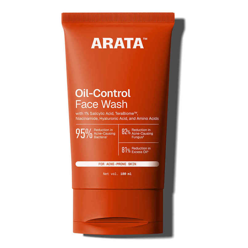 Arata Oil-Control Face Wash | 1% Salicylic Acid | Reduces Acne | Sulphate-Free Arata Oil-Control Face Wash | 1% Salicylic Acid | Reduces Acne | Sulphate-Free