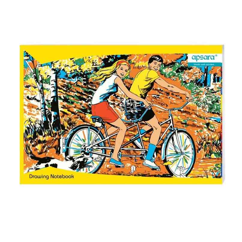 Apsara Drawing Book A4 Size | 36 Unruled White Pages, 29.7 x 21 cm, Assorted Colour & Design Apsara Drawing Book A4 Size | 36 Unruled White Pages, 29.7 x 21 cm, Assorted Colour & Design