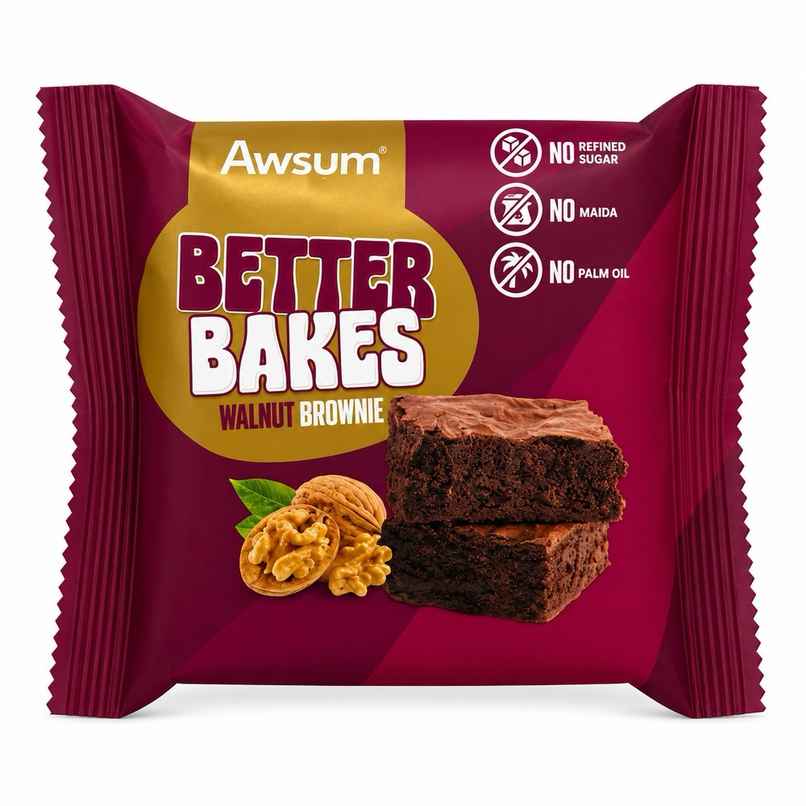 Awsum Better Bakes Walnut Brownie | Bakery Delight Awsum Better Bakes Walnut Brownie | Bakery Delight