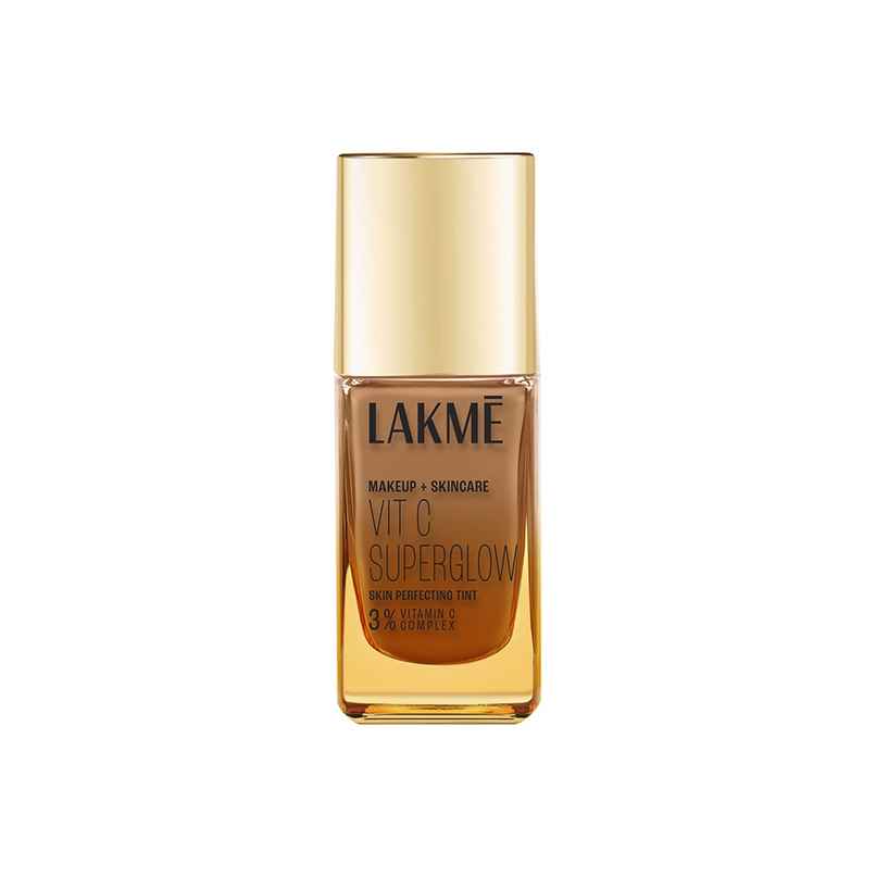 Lakme Makeup+Skincare VitC Superglow Skin Perfecting Tint Cool Walnut C380