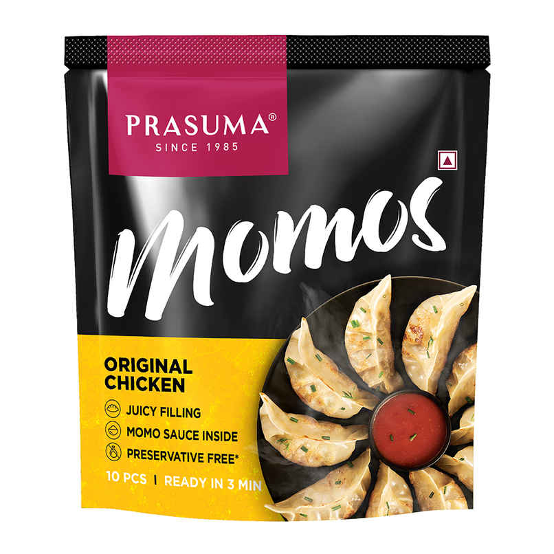 Prasuma Original Chicken Momos 10pc, No Soya, Only Chicken | No Preservatives, MSG or Palm Oil Prasuma Original Chicken Momos 10pc, No Soya, Only Chicken | No Preservatives, MSG or Palm Oil