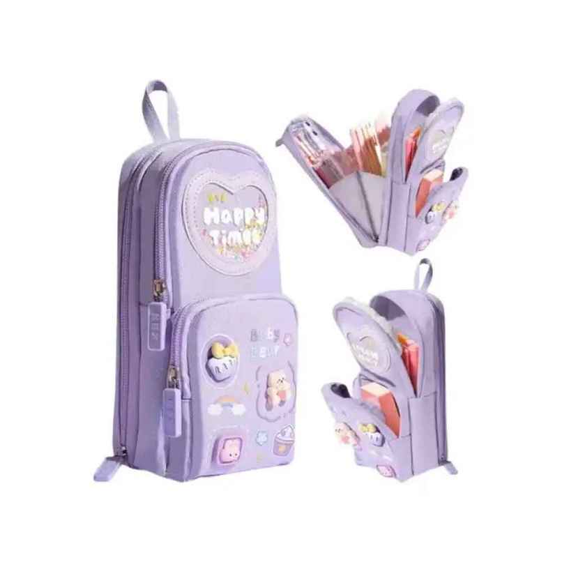 Fablue Premium Multifunctional Pencil Pouch | Light Purple