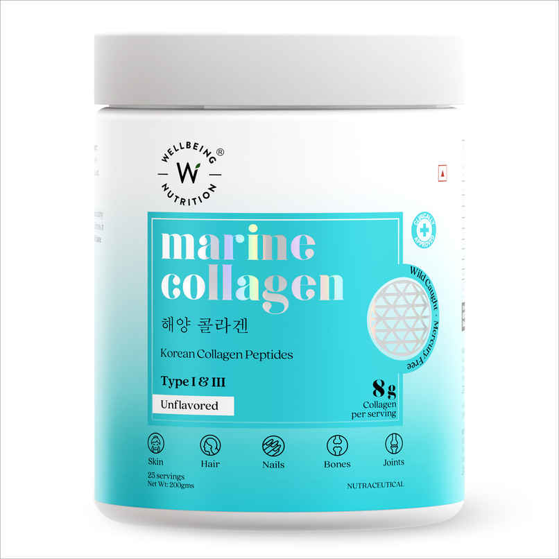 Wellbeing Nutrition Pure Korean Marine Collagen Supplements for Women & Men