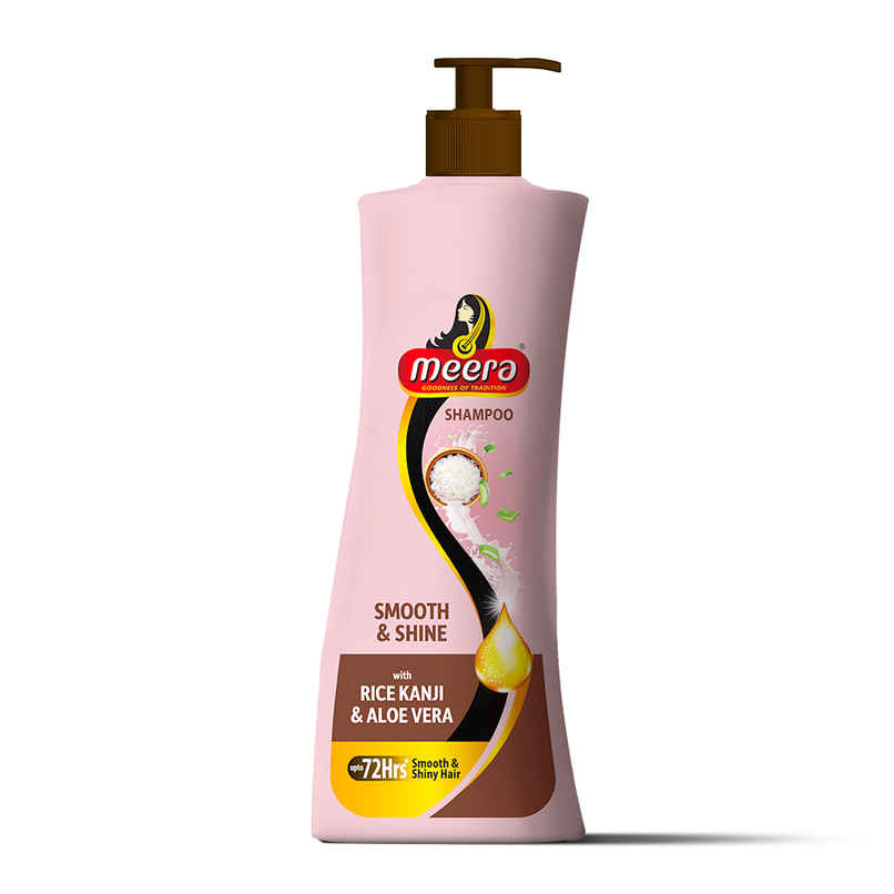 Meera Smooth & Shine Shampoo, Rice Kanji & Aloe Vera, 72H Smooth Hair