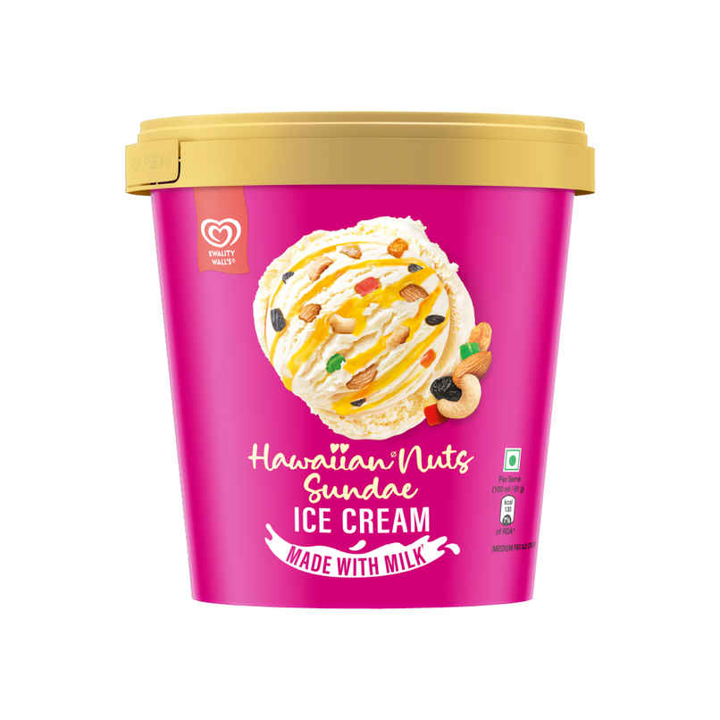 Kwality Wall's Hawaiian Nuts Sundae Tub