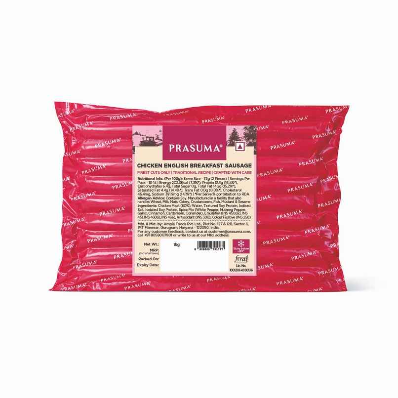 Prasuma FS Chicken English Breakfast Sausage Prasuma FS Chicken English Breakfast Sausage