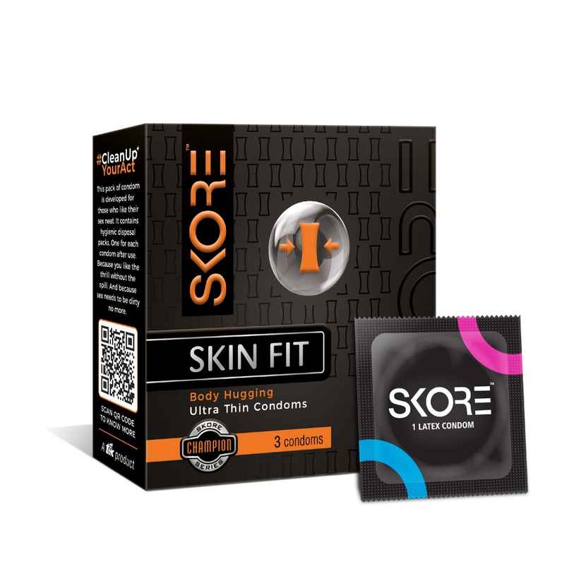 Skore Skin Fit Ultra Thin condom 3's