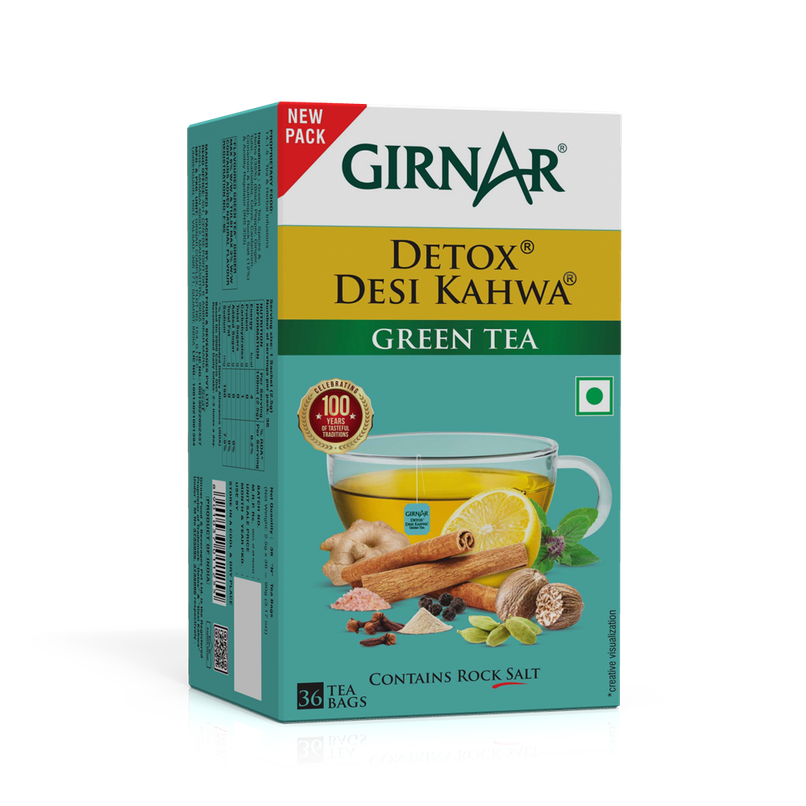 Girnar Detox Desi Kahwa Green Tea Bags