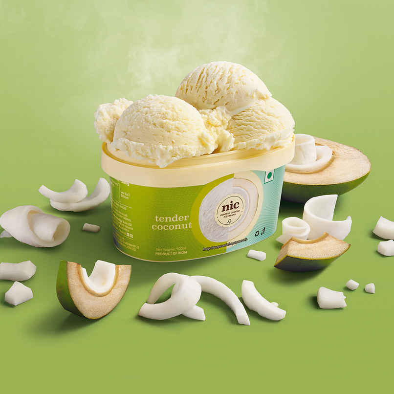 NIC Tender Coconut Ice Cream Tub | Preservative Free | No Artificial Flavors