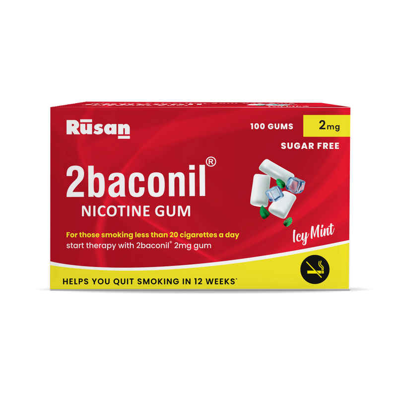 2baconil 2mg Icy Mint Sugar Free Nicotine Gum 2baconil 2mg Icy Mint Sugar Free Nicotine Gum