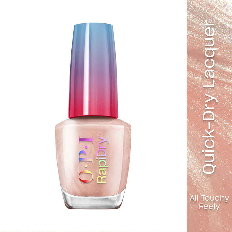 OPI Rapidry Nail Polish All Touchy Feely Soft Orange Quick Dry Smudge Proof
