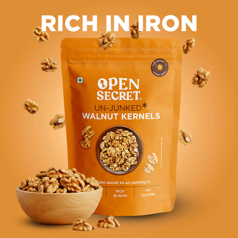 Open Secret Premium Walnut Kernel (Akhrot) -High Protein, Fasting Vrat Special, Healthy Snacking