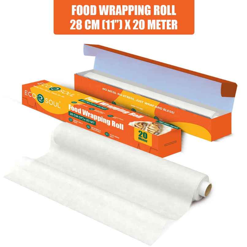 Eco Soul | Food Wrapping Roll | Eco Friendly | 20 m Eco Soul | Food Wrapping Roll | Eco Friendly | 20 m