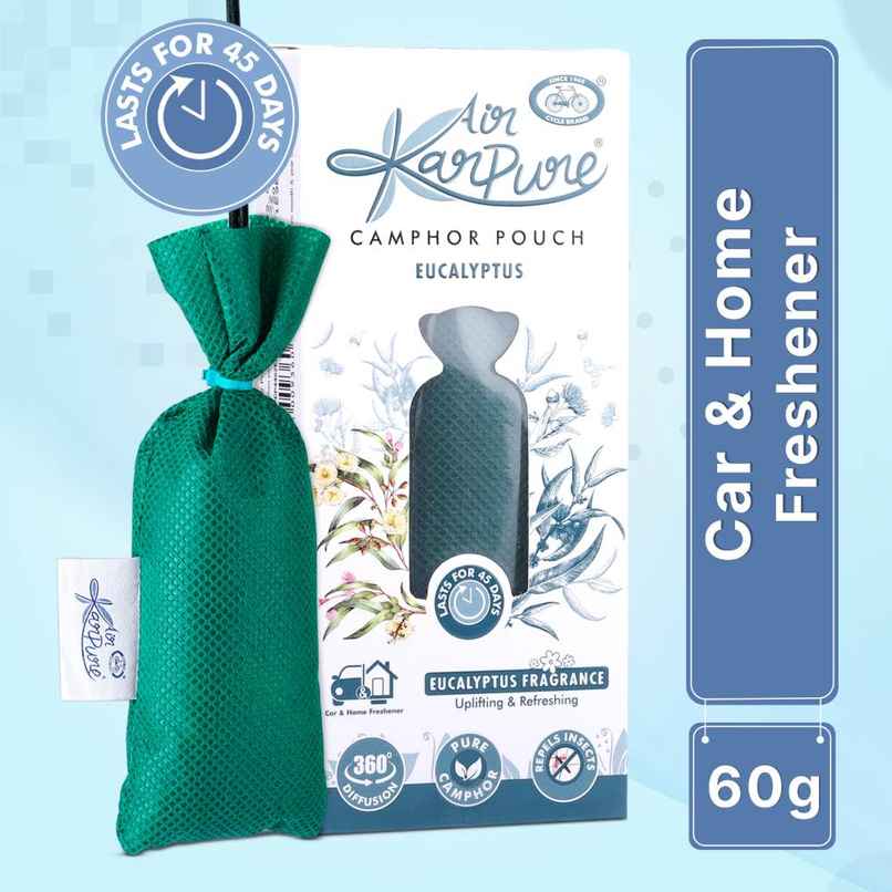 Eucalyptus Camphor Pouch by Air Karpure | Car, Bathroom & Room Freshener | From House of Cycle