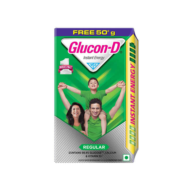 Glucon-D Regular with 3 Benefits of Energy, Recovery, and Immunity