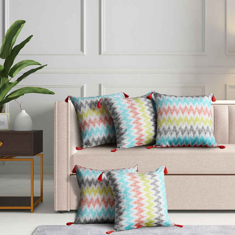 Wakefit Cushion Cover Parisa Set of 5 | 16x16 Inch