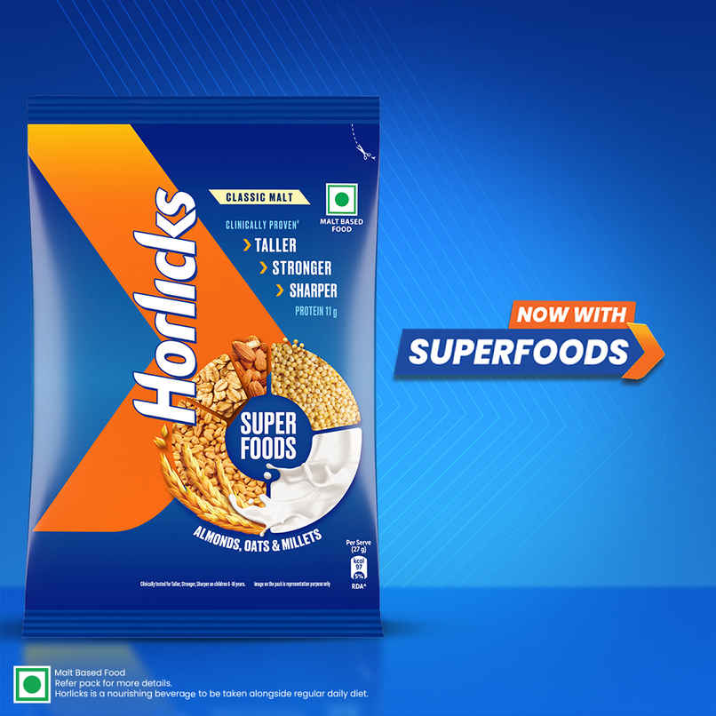 Horlicks Nutrition Drink Pouch | Superfoods