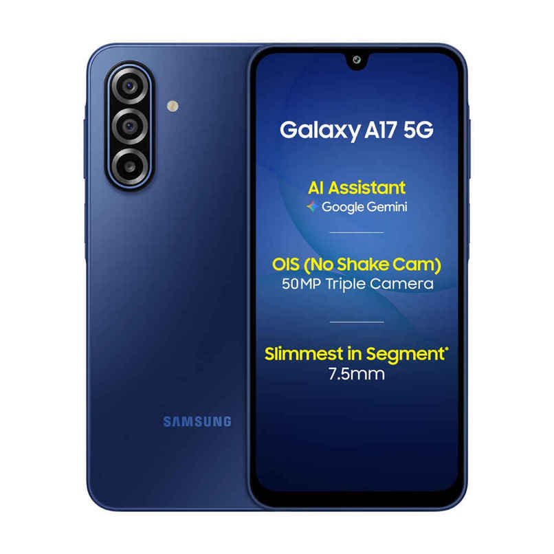 Samsung Galaxy A17 5G Blue 8GB RAM 256GB Storage 50MP Camera Super AMOLED Gorilla Glass Victus AI Samsung Galaxy A17 5G Blue 8GB RAM 256GB Storage 50MP Camera Super AMOLED Gorilla Glass Victus AI
