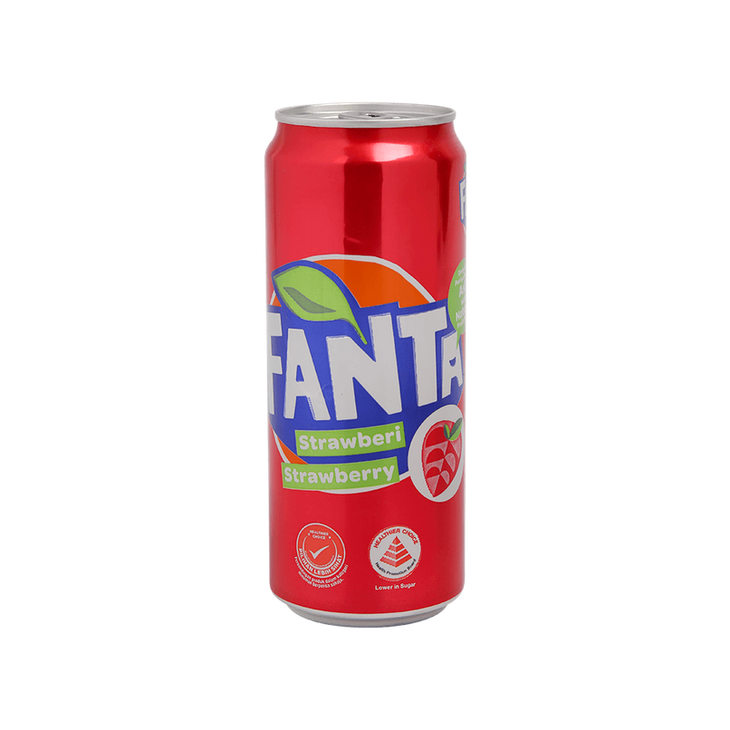 Fanta Strawberry Flavour Soft Drink (Can)