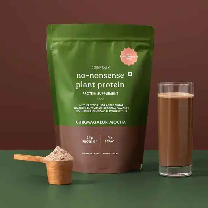 Cosmix No-Nonsense Plant Protein Chikmagalur Mocha, 24g Protein Cosmix No-Nonsense Plant Protein Chikmagalur Mocha, 24g Protein