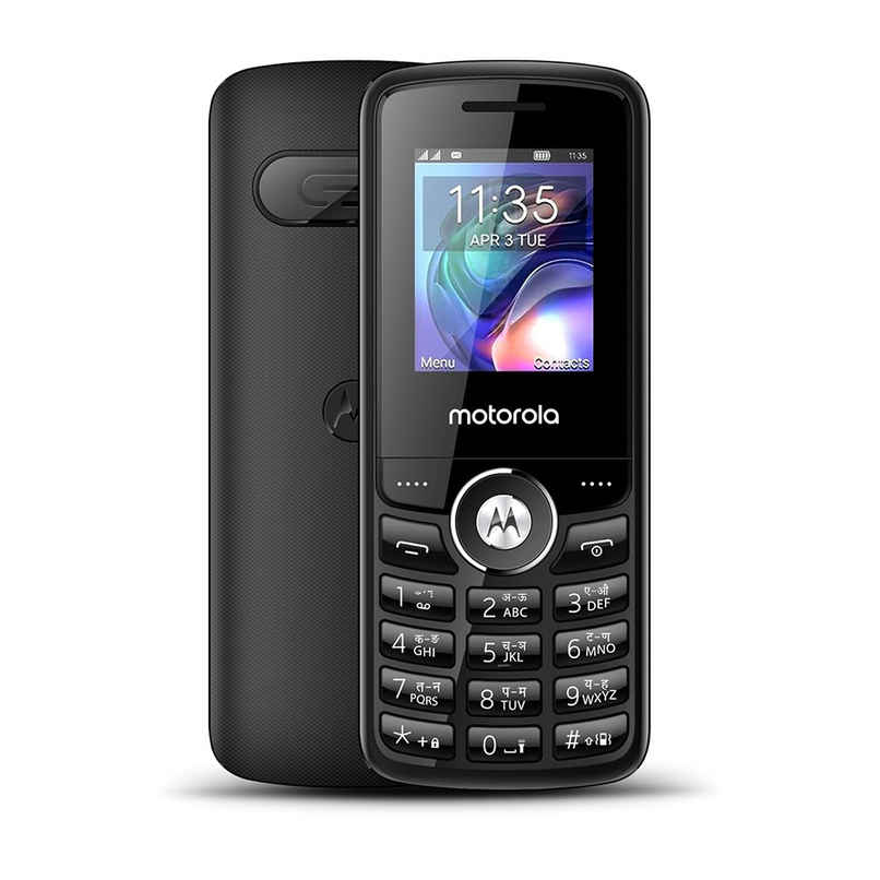 Motorola All-New A200 Dual Sim keypad Phone with Voice Feature | Black