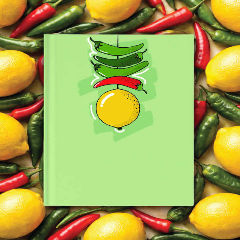 Papboo Nimbu Mirchi Hardbound Notebook Diary, (22 X 17.5 Cm), 80 Gsm, 140 Pages Papboo Nimbu Mirchi Hardbound Notebook Diary, (22 X 17.5 Cm), 80 Gsm, 140 Pages