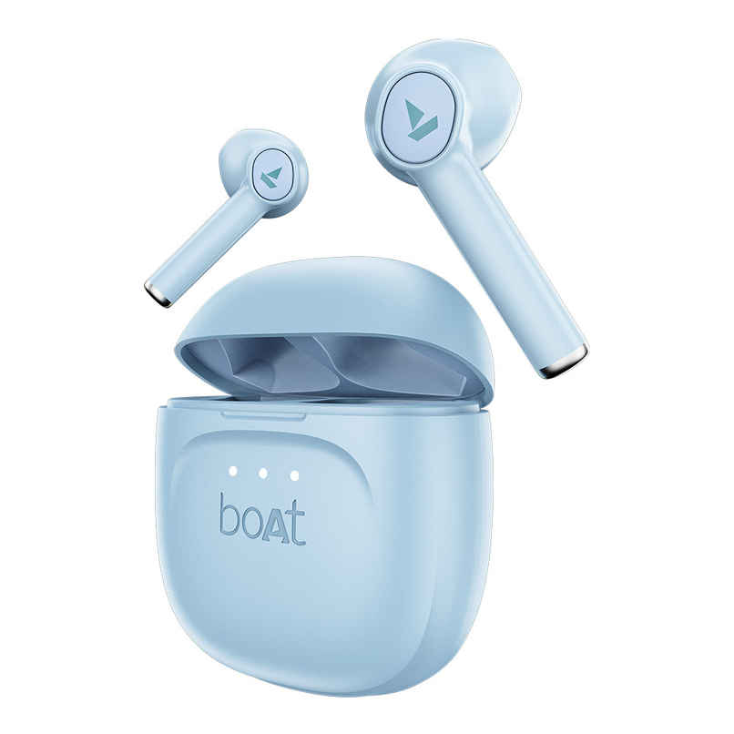 boAt Airdopes 131 Gen 2 TWS, 70H Battery, Beast Mode, 45 ms Low Latency, BT Earbuds | Ice Blue
