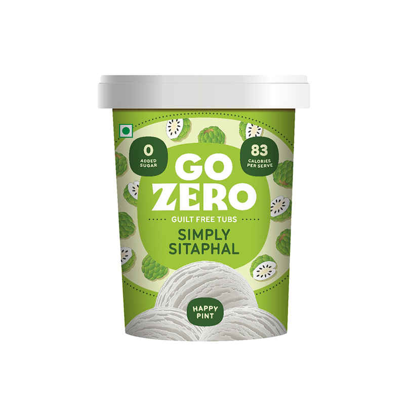 Go Zero Simply Sitaphal Guilt Free Ice Cream Tub