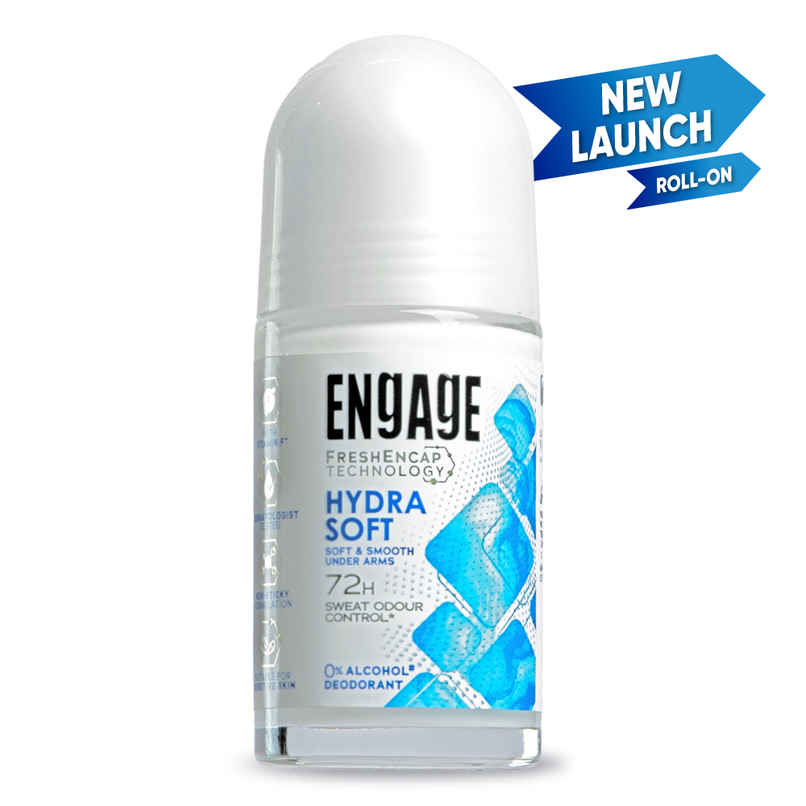 Engage Hydra Soft Roll On Deo For Women | Soft & Smooth Underarms Sweat Odour Protection