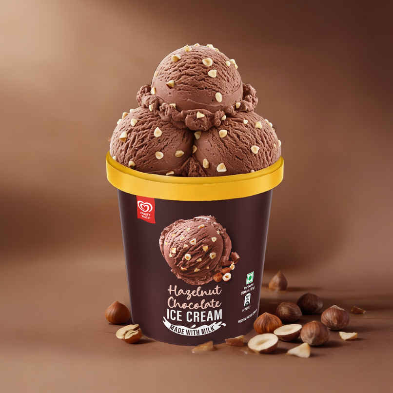 Kwality Wall's Hazelnut Ice cream Tub