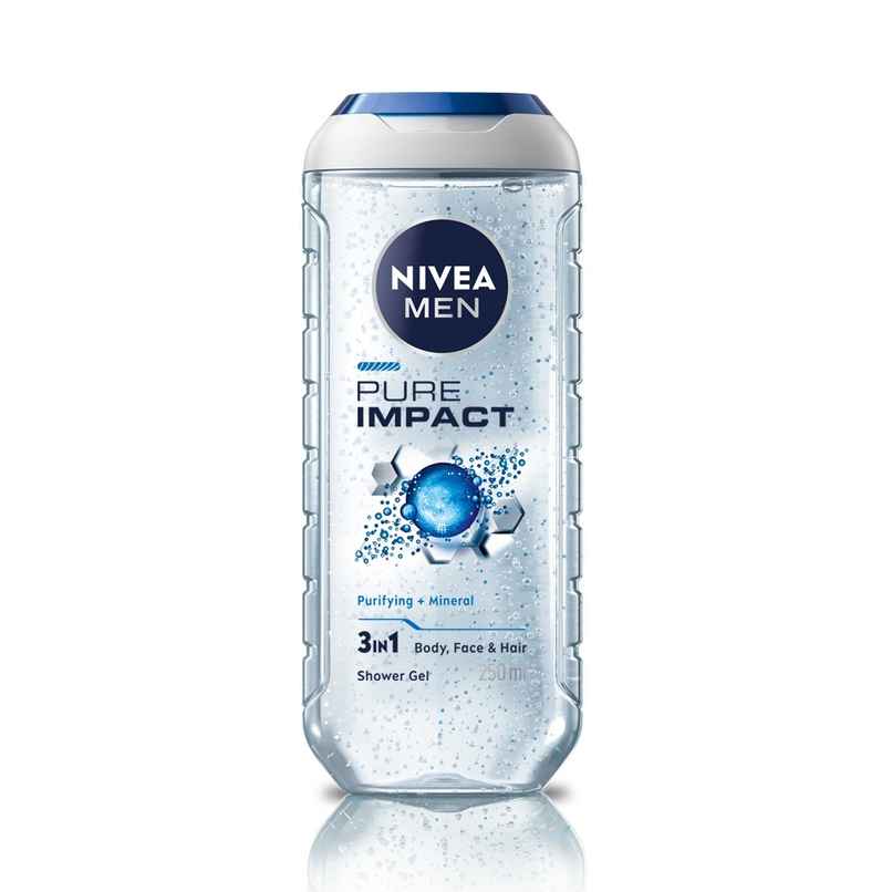 Nivea Men Pure Impact Body Wash For Face, Body & Hair