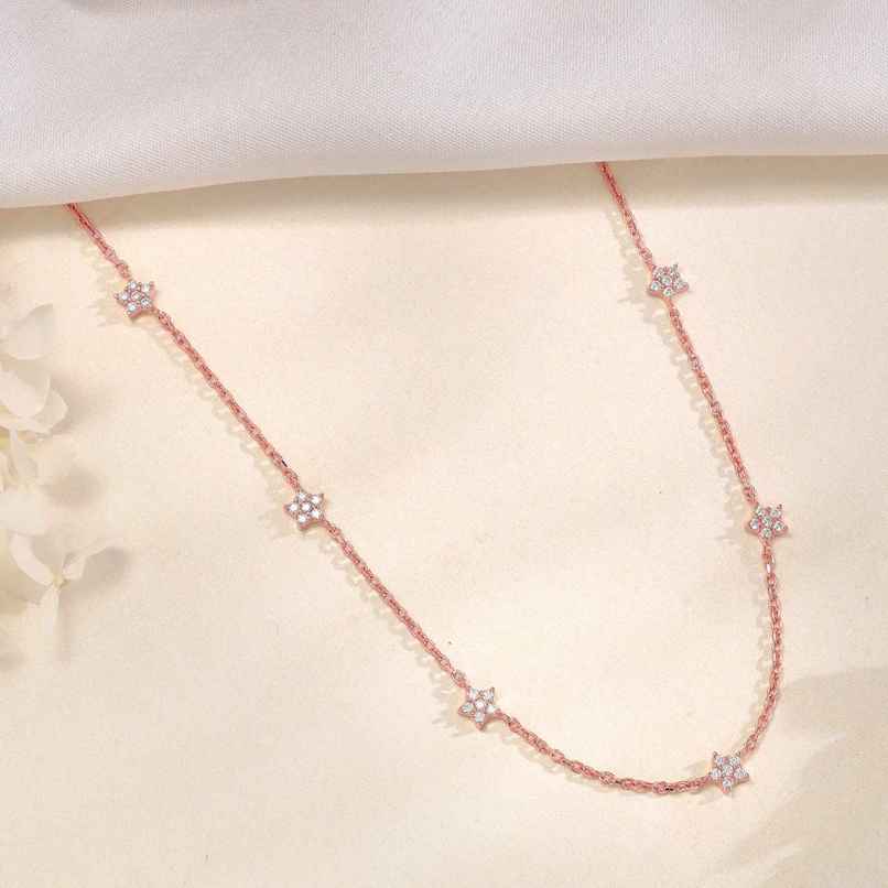 GIVA Rose Gold Star Constellation Necklace | PD0452