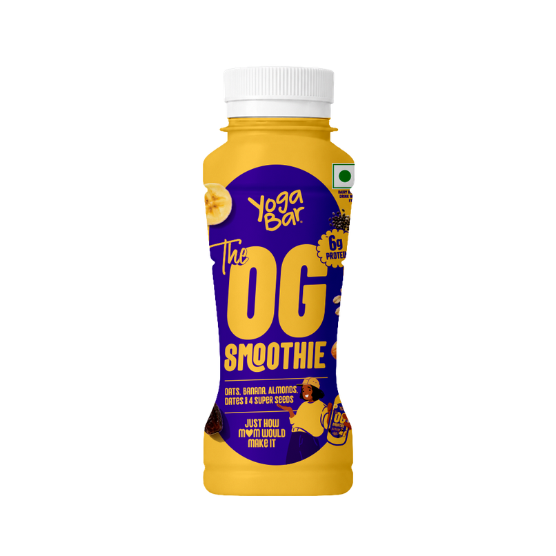 Yoga Bar OG Smoothie 6g Protein, Oats, Banana, Almonds, Dates & 4 Super Seeds, Protein Smoothie Yoga Bar OG Smoothie 6g Protein, Oats, Banana, Almonds, Dates & 4 Super Seeds, Protein Smoothie