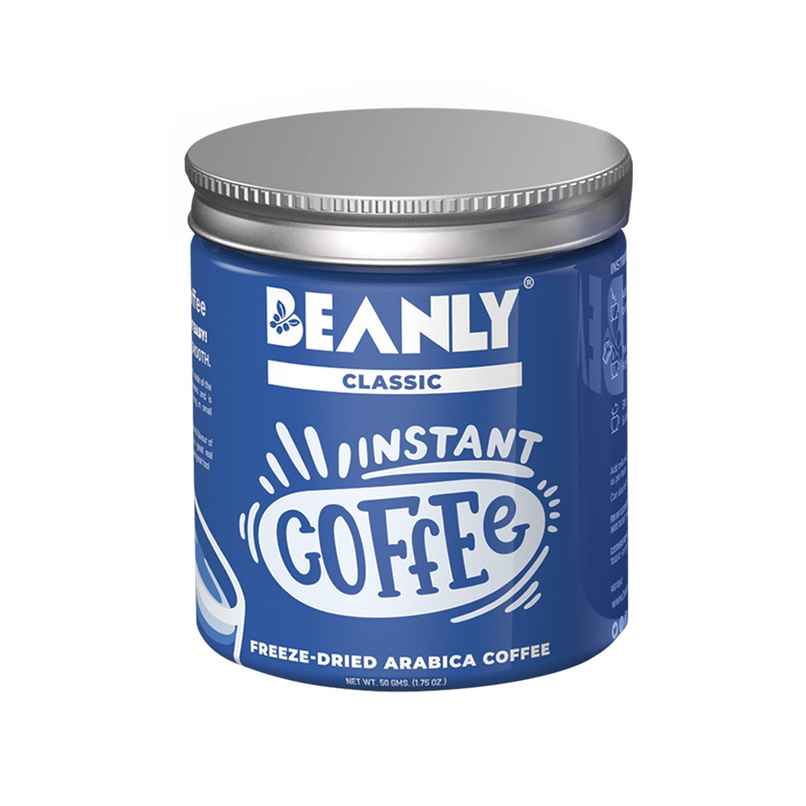 Beanly Classic Medium Roast Freeze Dried Instant Coffee | Can Beanly Classic Medium Roast Freeze Dried Instant Coffee | Can
