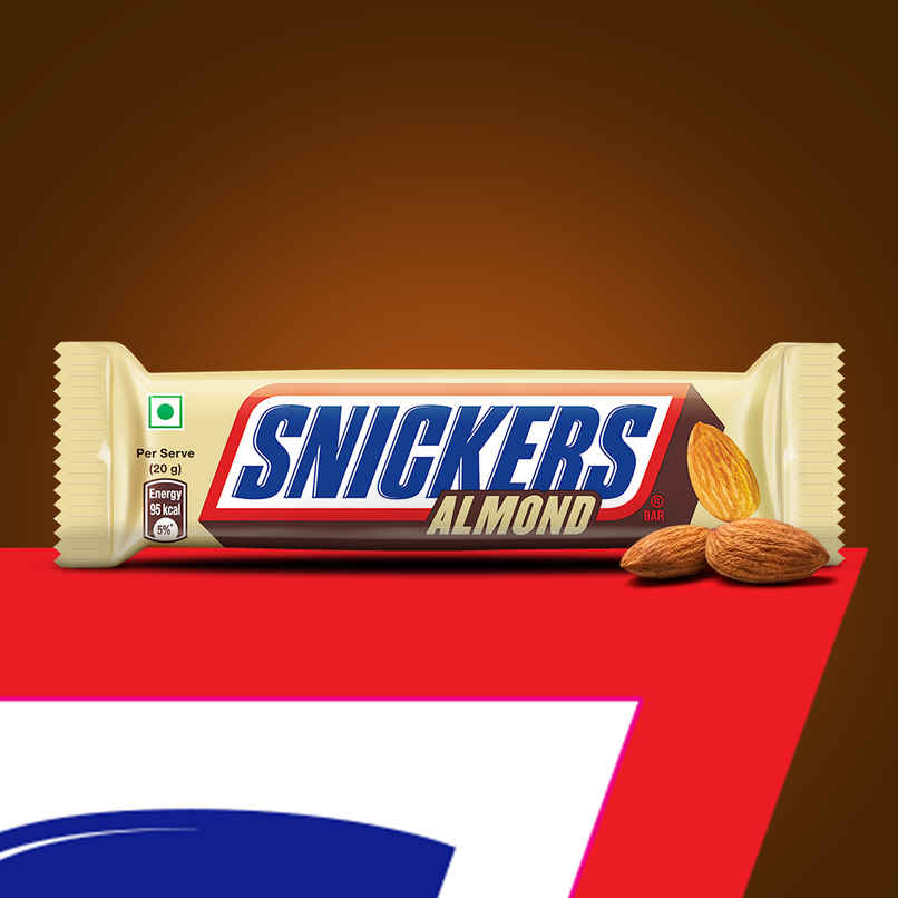 Snickers Almond Filled Chocolate Bar | Loaded with Crunchy Almonds & Caramel 
