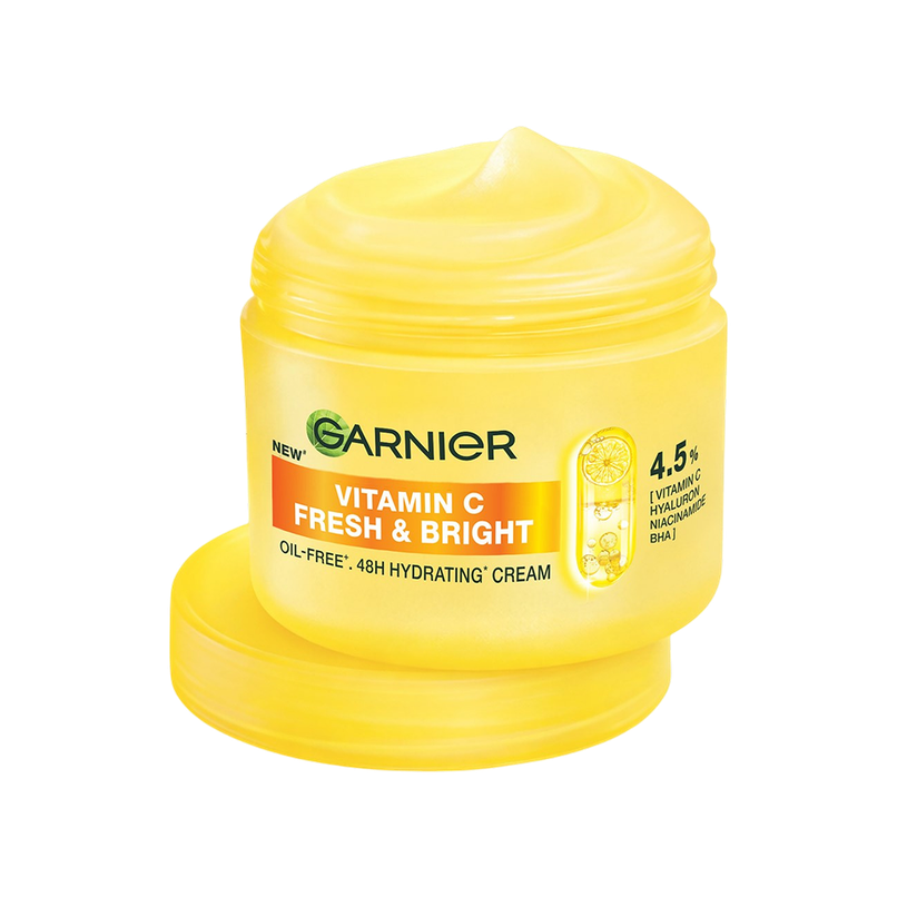 Garnier Fresh & Bright Vitamin C Sorbet Moisturizer, 4.5% Vit C + Hyaluronic Acid + Niacinamide