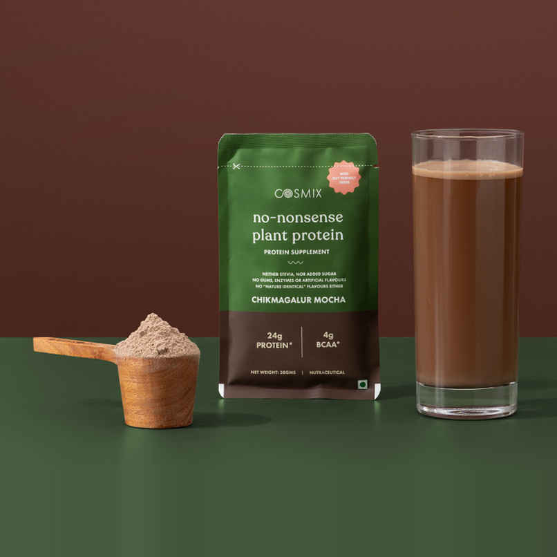 Cosmix No-Nonsense Plant Protein Chikmagalur Mocha, 24g Protein Cosmix No-Nonsense Plant Protein Chikmagalur Mocha, 24g Protein