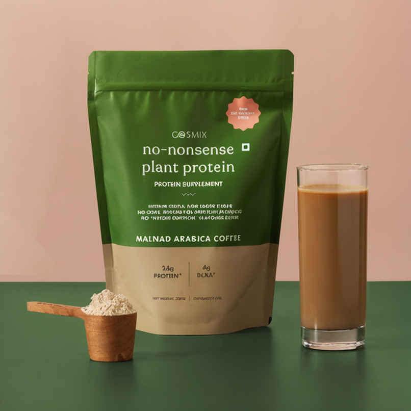 Cosmix No-Nonsense Plant Protein Malnad Arabica Coffee, 24g Protein Cosmix No-Nonsense Plant Protein Malnad Arabica Coffee, 24g Protein