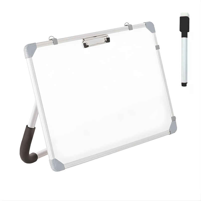 Se7en Non-Magnetic Dry Erase 1.5x2 feet Standing Whiteboard with Cap-Duster Marker