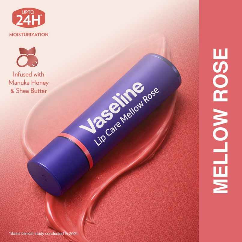 Vaseline Colour+Care Mellow Rose Tinted Lip Balm with Manuka Honey