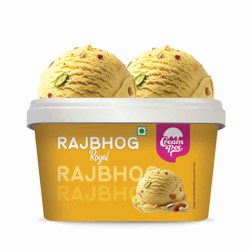 Cream Pot Rajbhog Tub | Frozen Dessert Tub