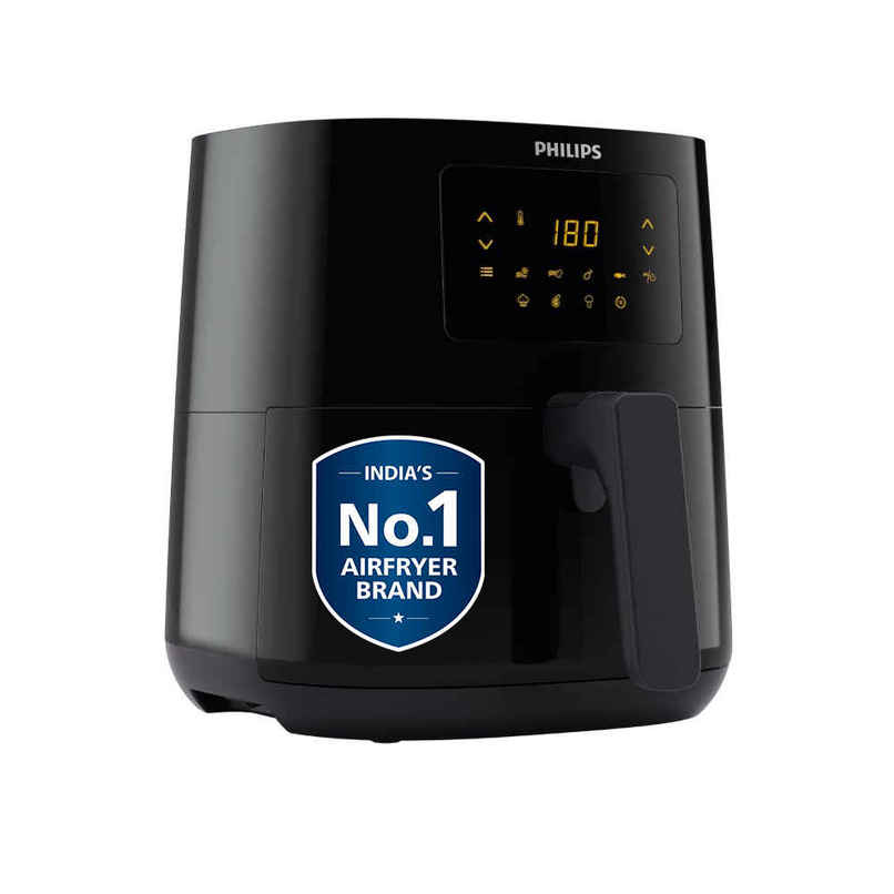Philips Digital Air Fryer HD9252/90 | Touch Panel | Uses Up To 90% Less Fat | 1400W | Black | 4.1 L