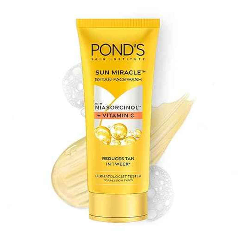 Pond's Detan Facewash, With Niacinamide & Vitamin C, Reduces Tan In 7 Days, For All Skin Types Pond's Detan Facewash, With Niacinamide & Vitamin C, Reduces Tan In 7 Days, For All Skin Types