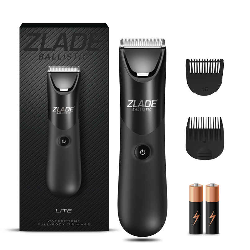 Zlade Ballistic Lite Full-Body Trimmer | Beard, Body & Balls | AAA Battery Operated Cordless Trimmer