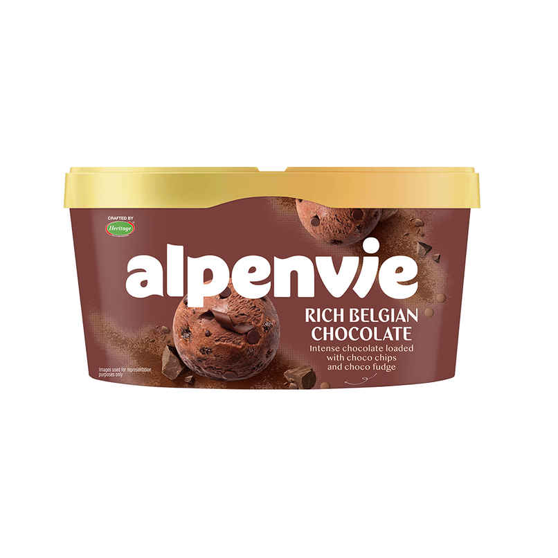 Heritage Alpenvie Belgian Chocolate Ice Cream Tub